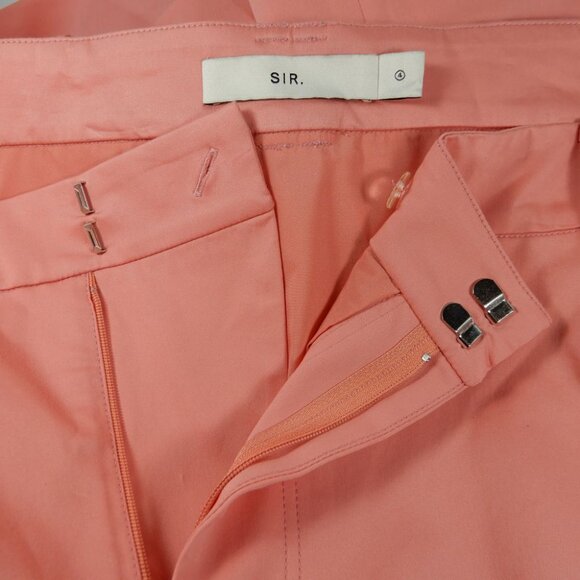 SIR. the label Giacomo Front Split Midi SKIRT Size 4 XL Pink Pockets NEW $550 - Picture 15 of 15